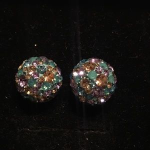 .925 silver earring turquoise crystal